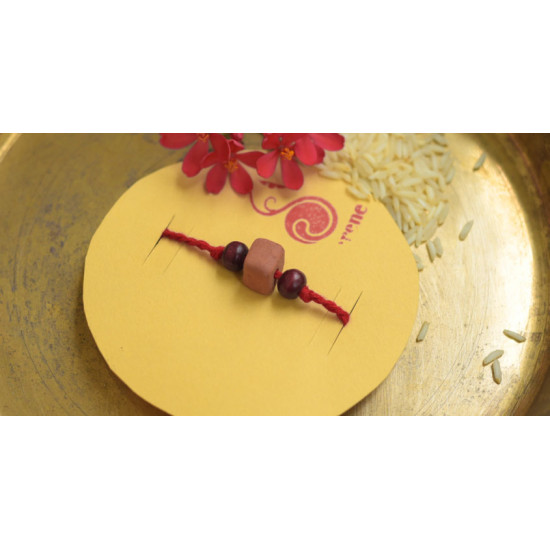 Terracotta ❂ Handmade . Rakhi { c }